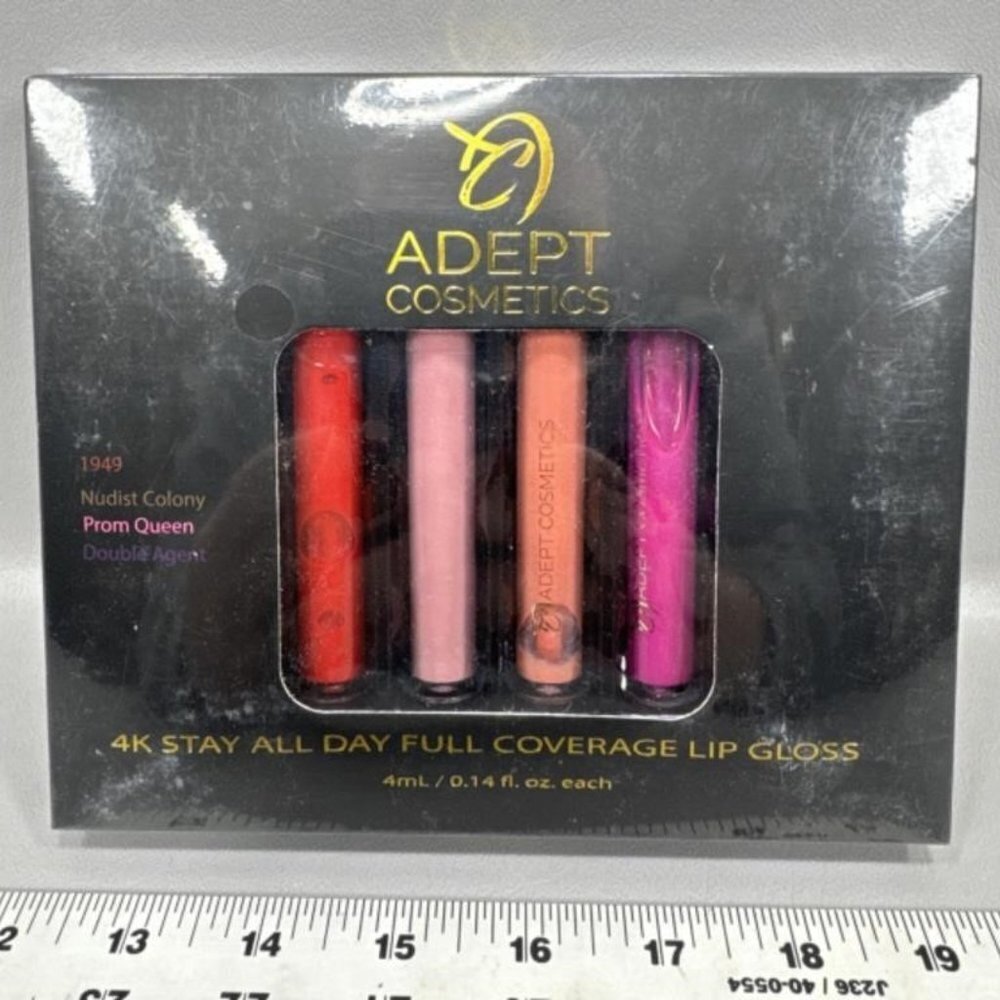 BOGO Adept lip gloss kit 4k stay all day cosmetics make up Self care beauty